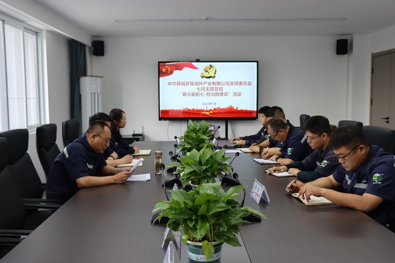 韩城昇隆公司组织开展“薪火砺初心 担当践使命”主题党日活动