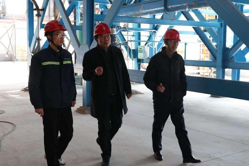 陕西建材科技公司到黄陵新材公司调研督导工作