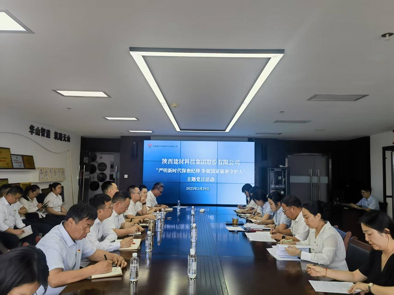 公司纪委开展“严明新时代保密纪律 争做国家秘密守护人”主题党日活动